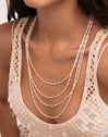 Ketting Cleopatra Blanch Staal verguld met goud