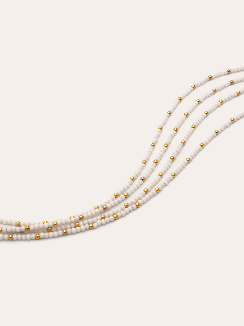 Ketting Cleopatra Blanch Staal verguld met goud
