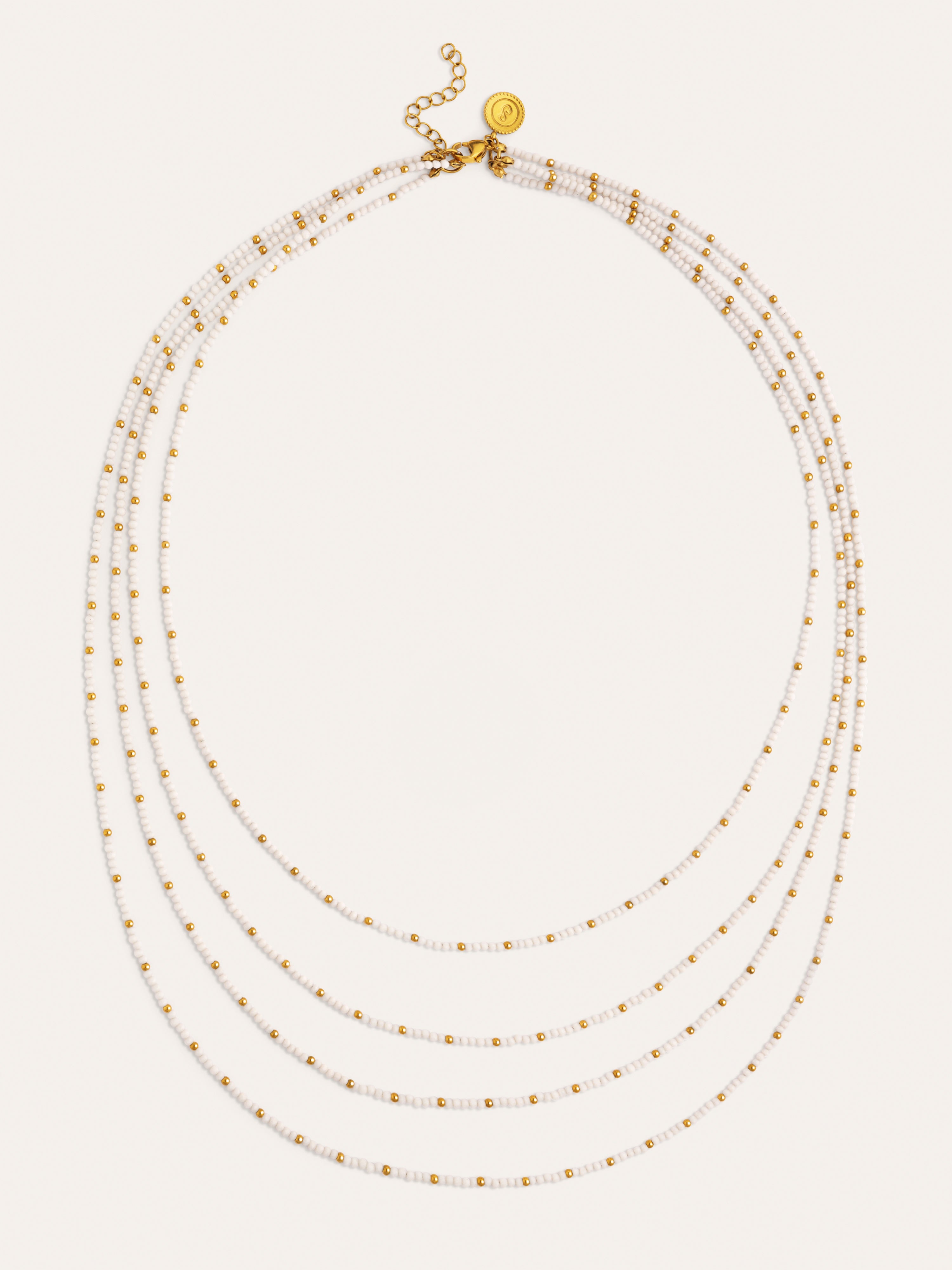 Ketting Cleopatra Blanch Staal verguld met goud