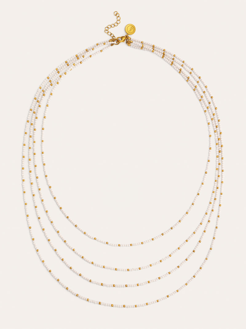 Ketting Cleopatra Blanch Staal verguld met goud