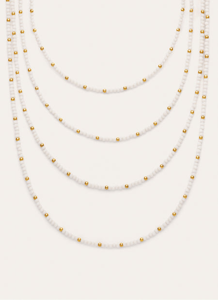 Ketting Cleopatra Blanch Staal verguld met goud