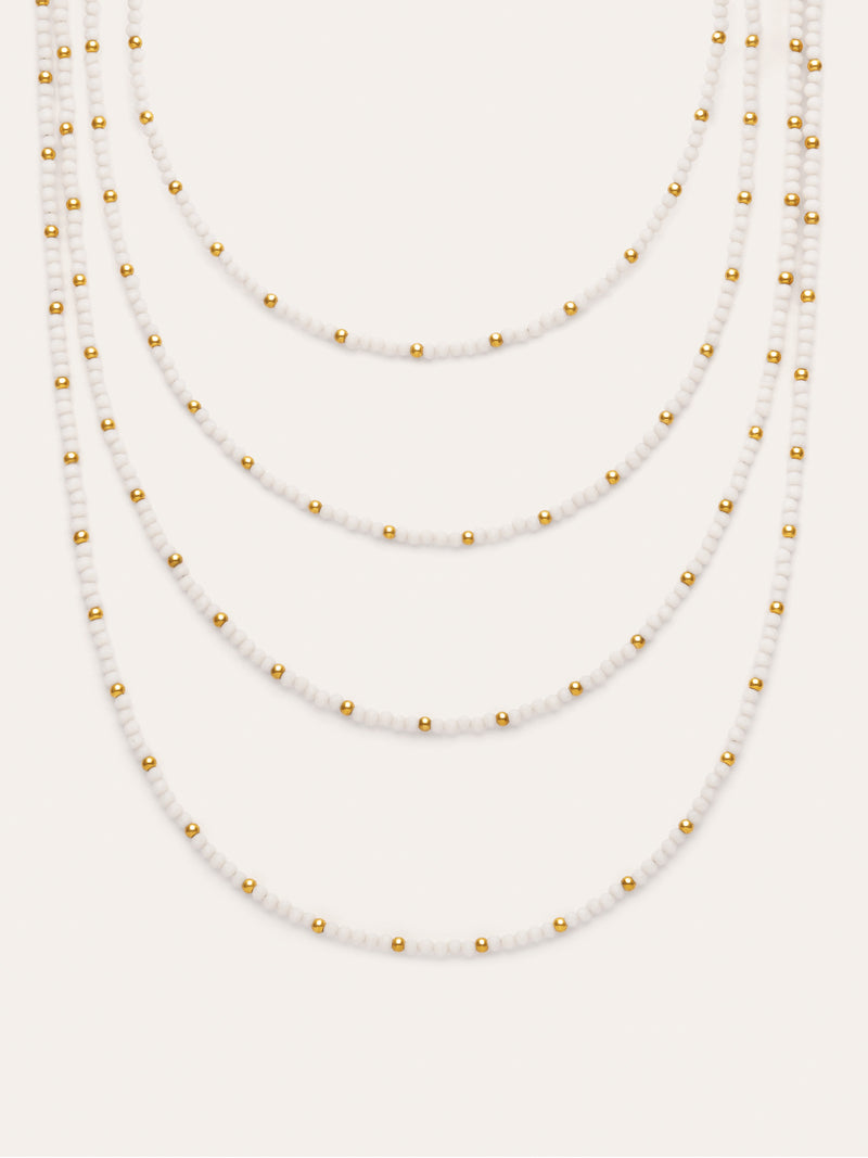 Ketting Cleopatra Blanch Staal verguld met goud