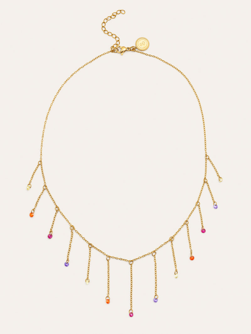 Collar Clea Colors Acero Baño Oro