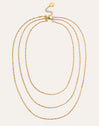 Collar Cleopatra Mini Twist Acero Baño Oro - vista 5