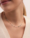 Collar Crystals Colors Acero