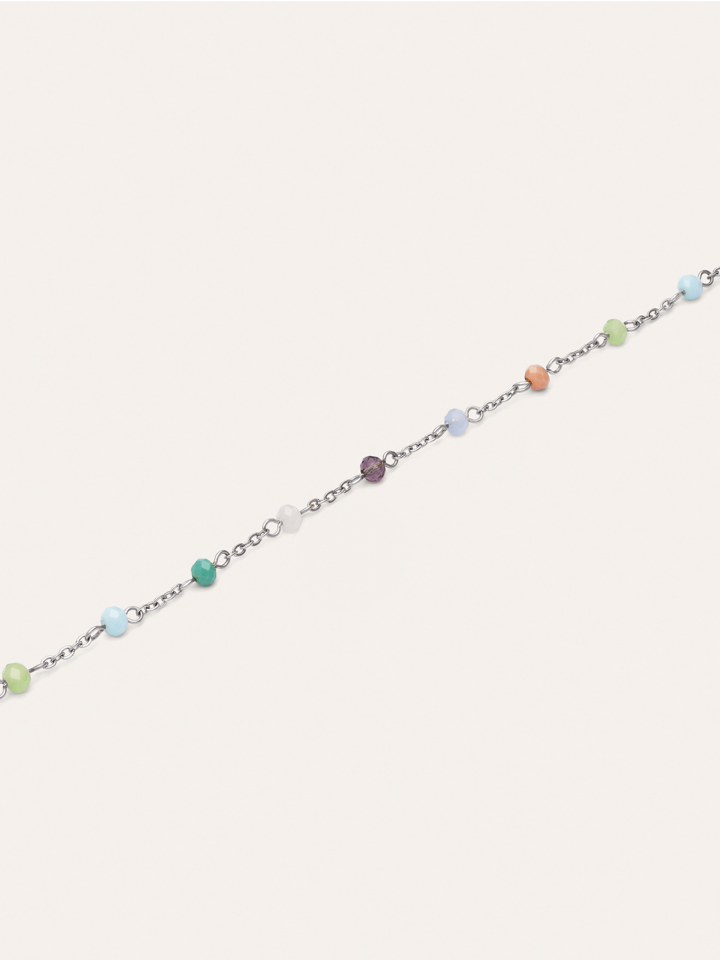 Collar Crystals Colors Acero