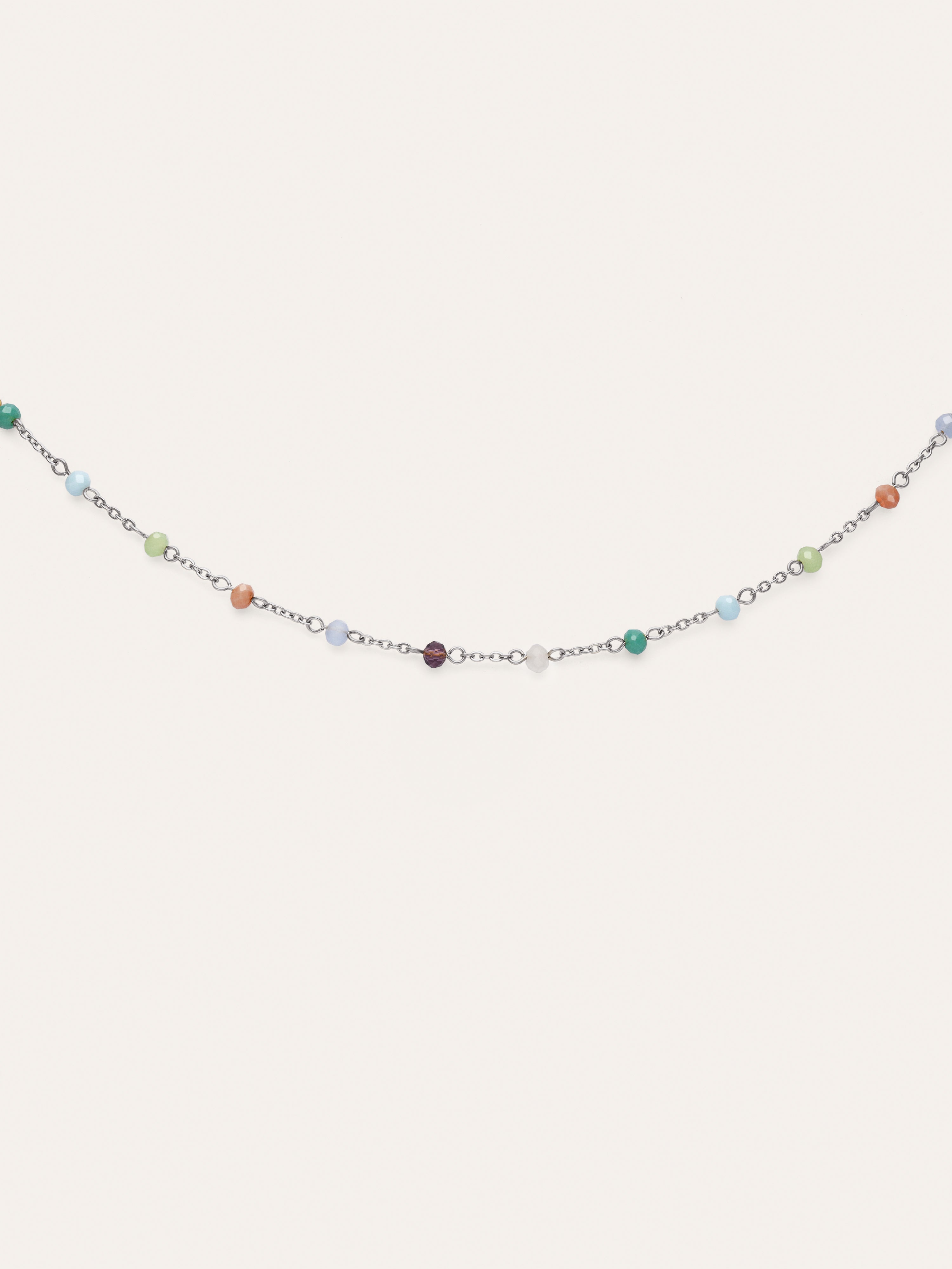 Collar Crystals Colors Acero