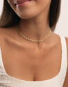 Collar Crystals Jade Plata Baño Oro