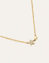 Imagen detalle de Collier Duo Stars plaqué or