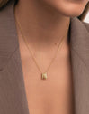 Collar Family Acero Baño Oro