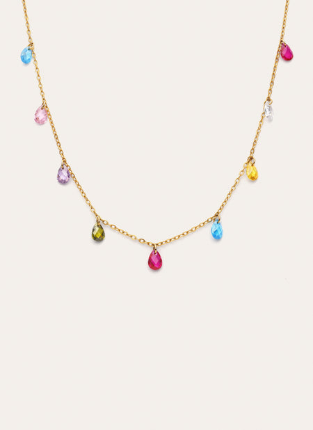 Collar Xiqueta Meua Colors Acero Baño Oro