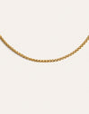Fine Disco Stainless Steel Gold Necklace