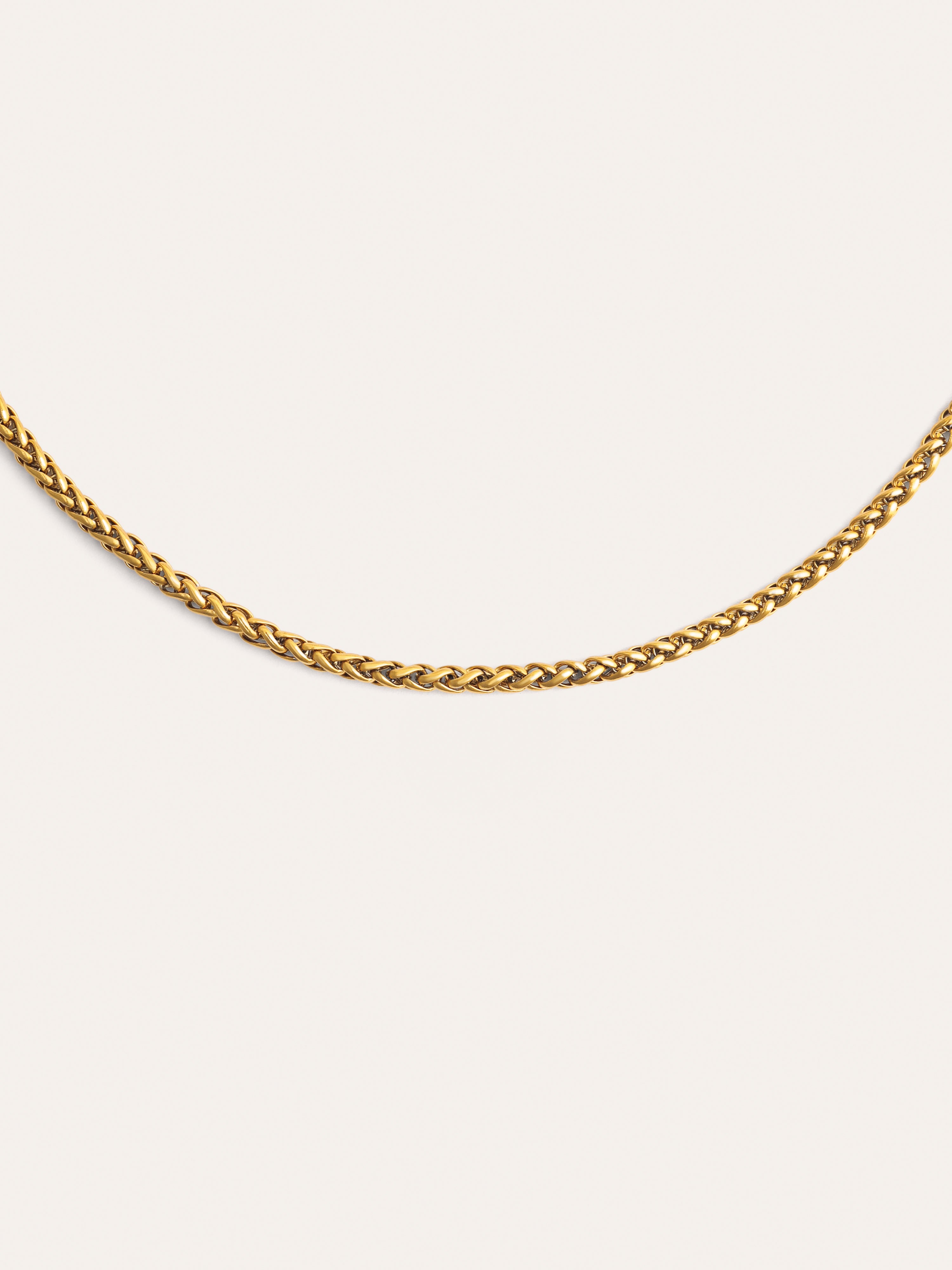 Fine Disco Stainless Steel Gold Necklace