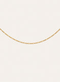 Ketting Fiore Staal Verguld met Goud