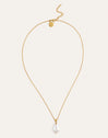 Collar Gala Perla Acero Baño Oro