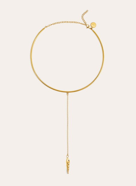 Choker Ítaca Acero Baño Oro
