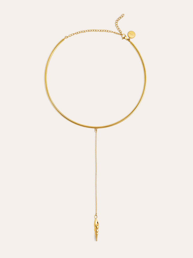 Choker Ítaca Acero Baño Oro