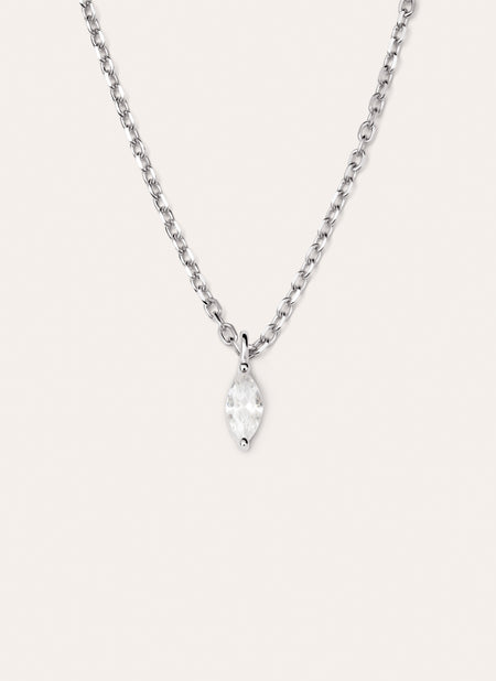Collar Lágrima Plata