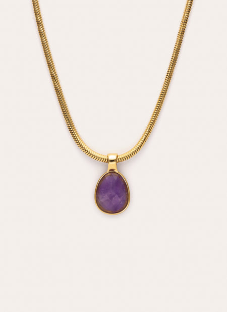 Collier Lena Acier Plaqué Or