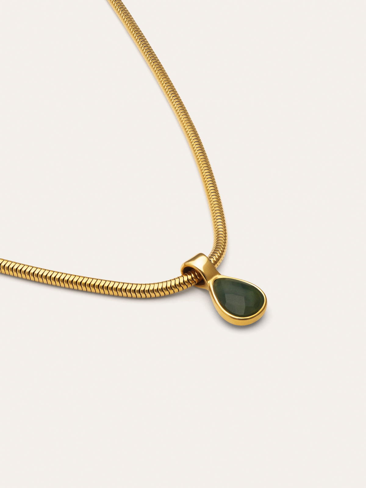 Ketting Leti Staal met vergulding in goud