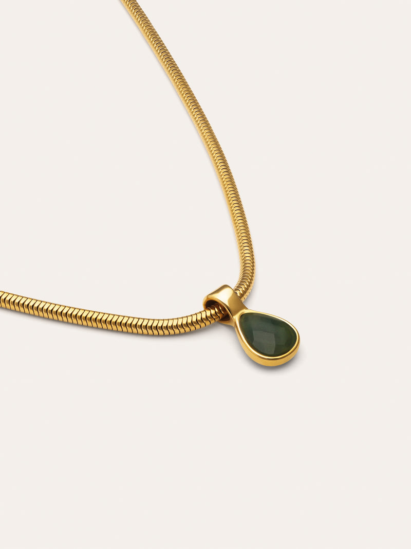Ketting Leti Staal met vergulding in goud