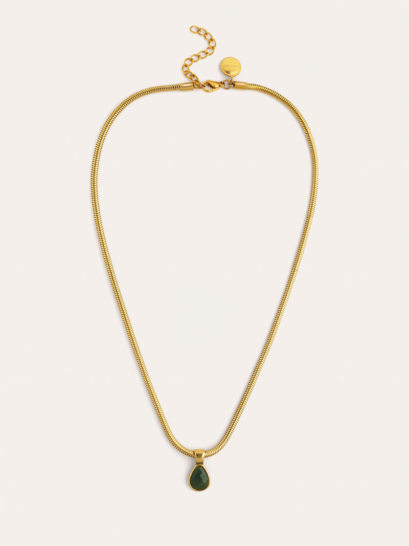 Ketting Leti Staal met vergulding in goud
