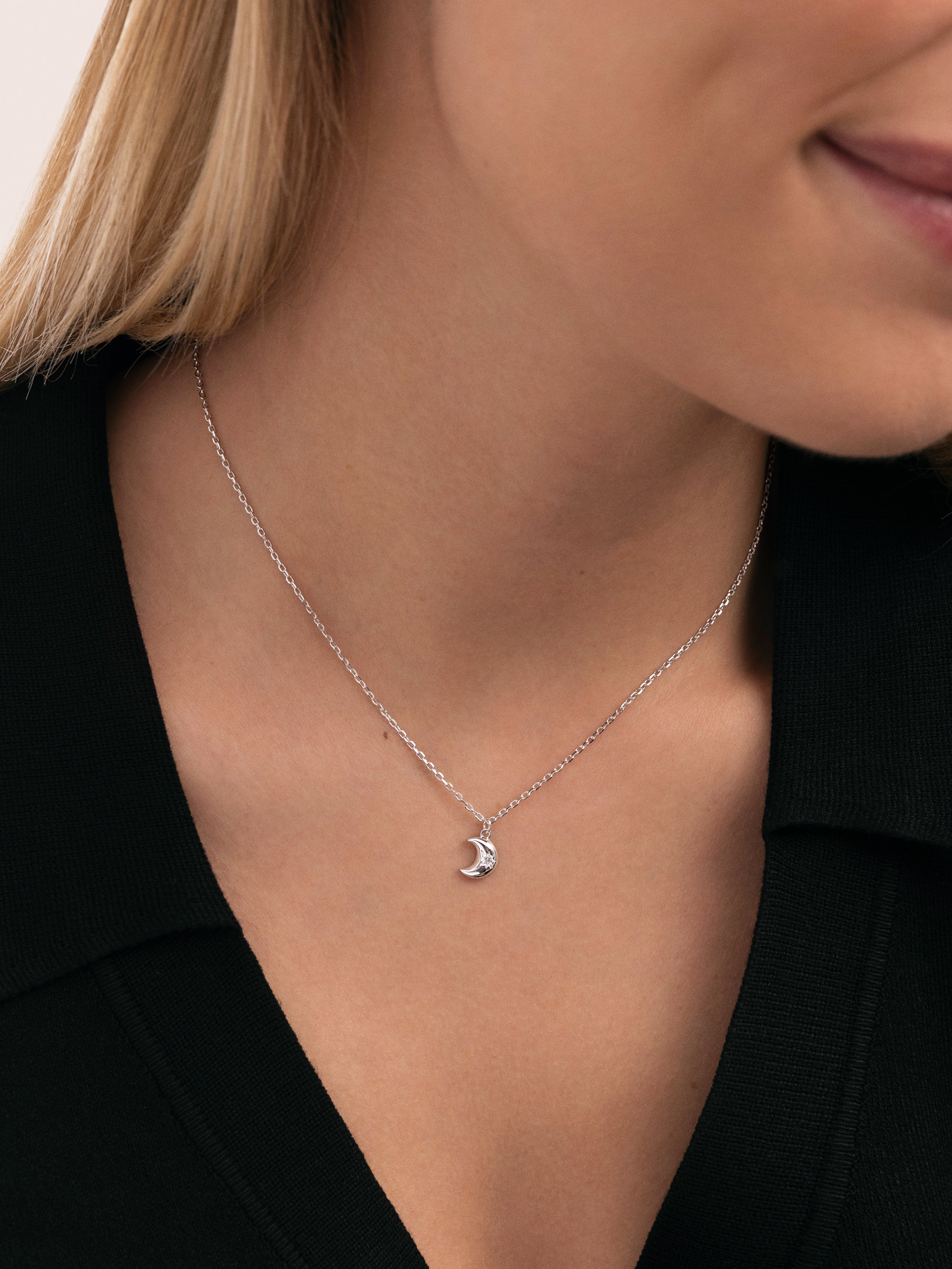 Collar Little Moon Spark Plata