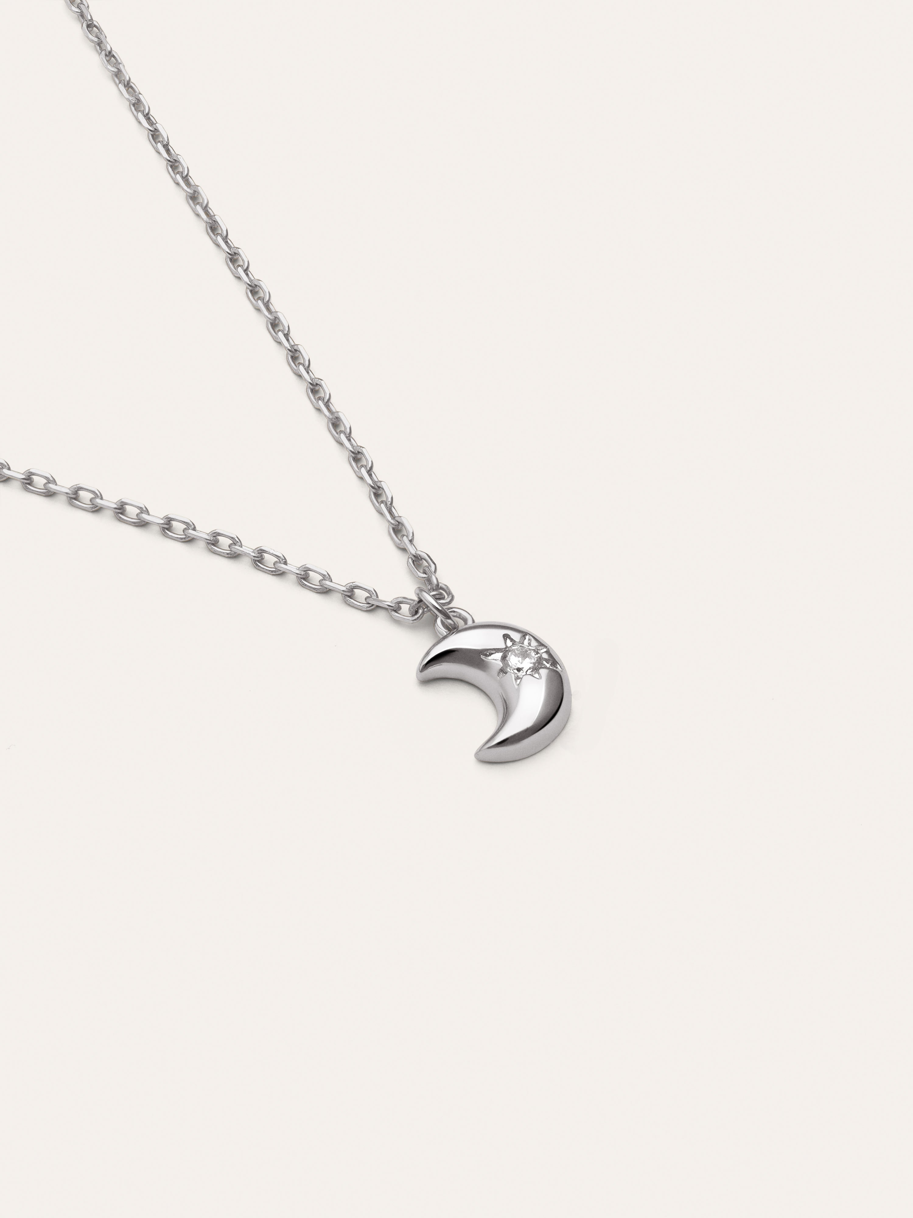 Collar Little Moon Spark Plata