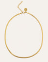 Lisse Sparkling Stainless Steel Gold Necklace