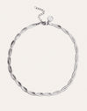 Double Lisse Twister Steel Necklace - vista 4