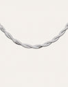 Double Lisse Twister Steel Necklace