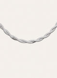 Double Lisse Twister Steel Necklace