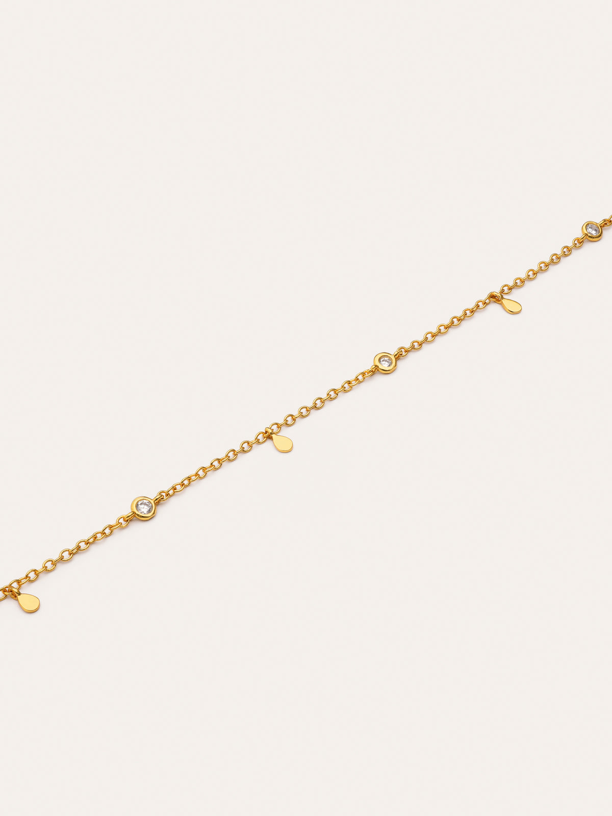 Imagen detalle de Ketting Mini Spark Drop Verguld met 18kt goud