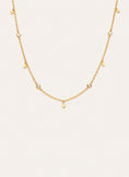 Ketting Mini Spark Drop Verguld met 18kt goud