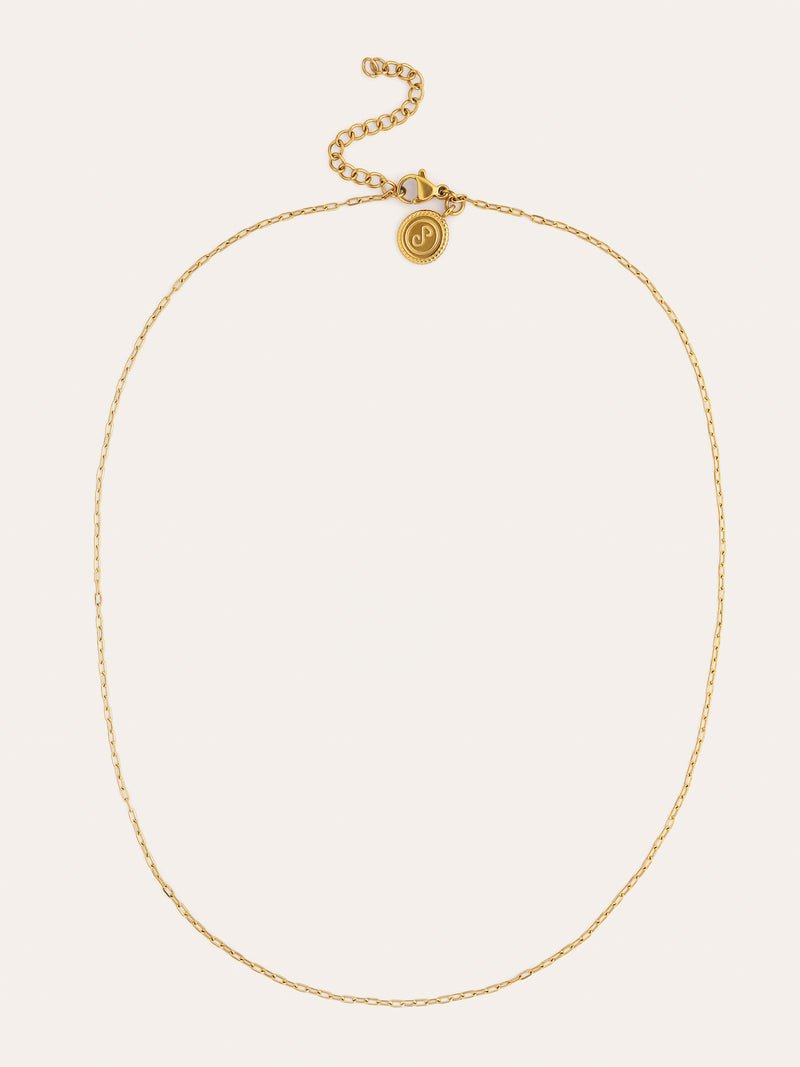 Collar Mini Fine Chic Acero Baño Oro