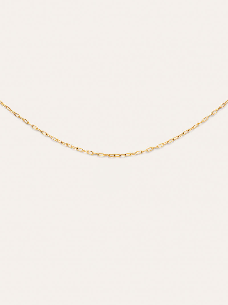 Collar Mini Fine Chic Acero Baño Oro