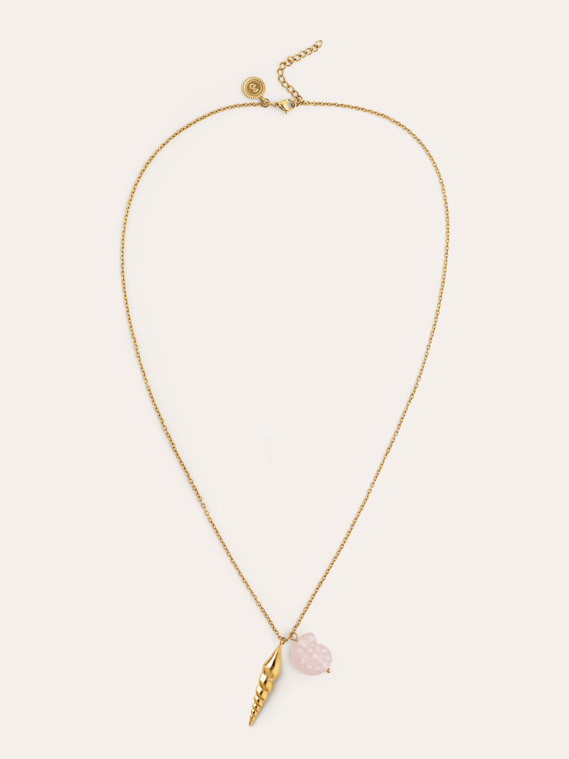 Collar Moana Acero Baño Oro