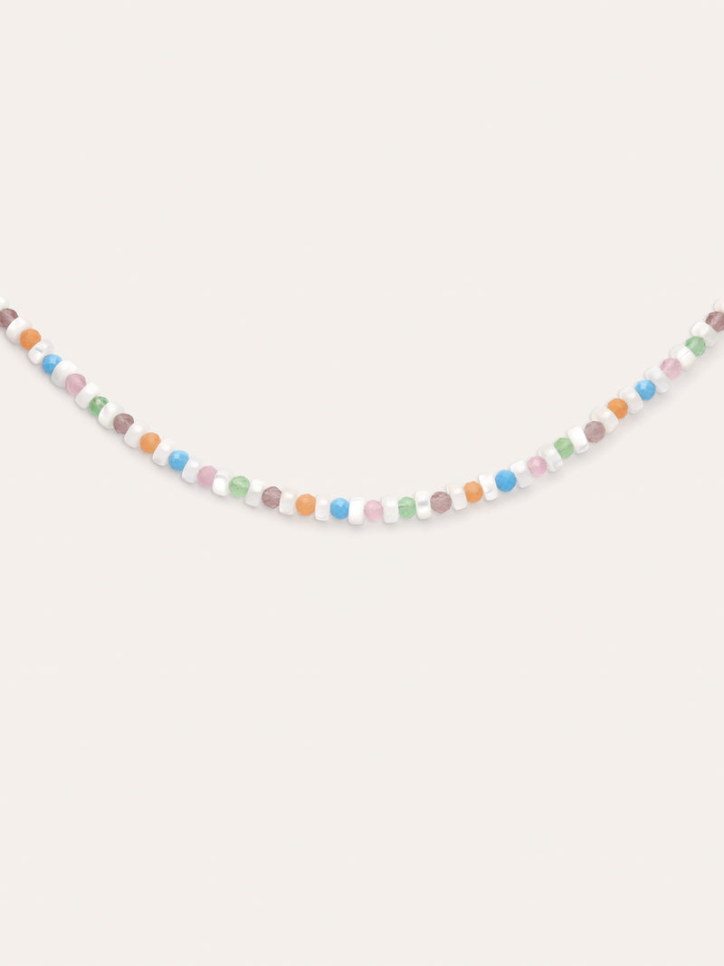Collar Nacary Colors Acero Baño Oro