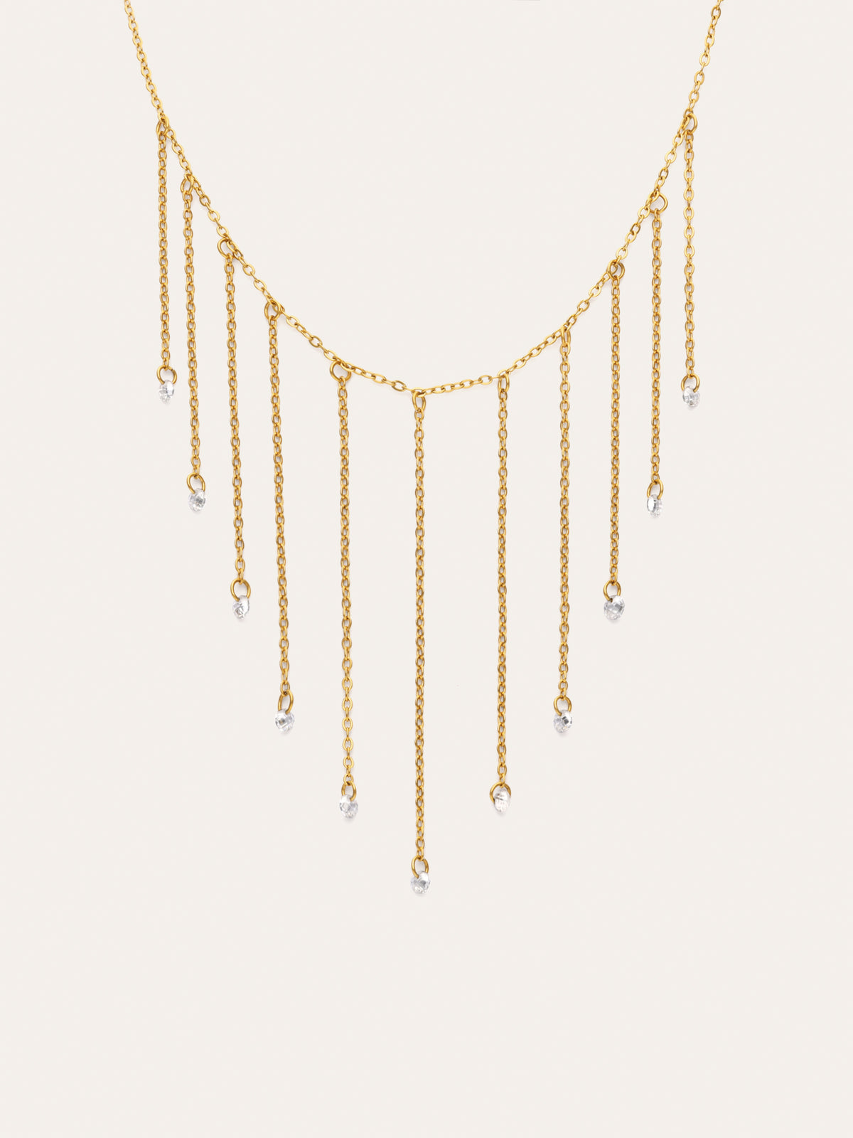 Collar New Clea Acero Baño Oro