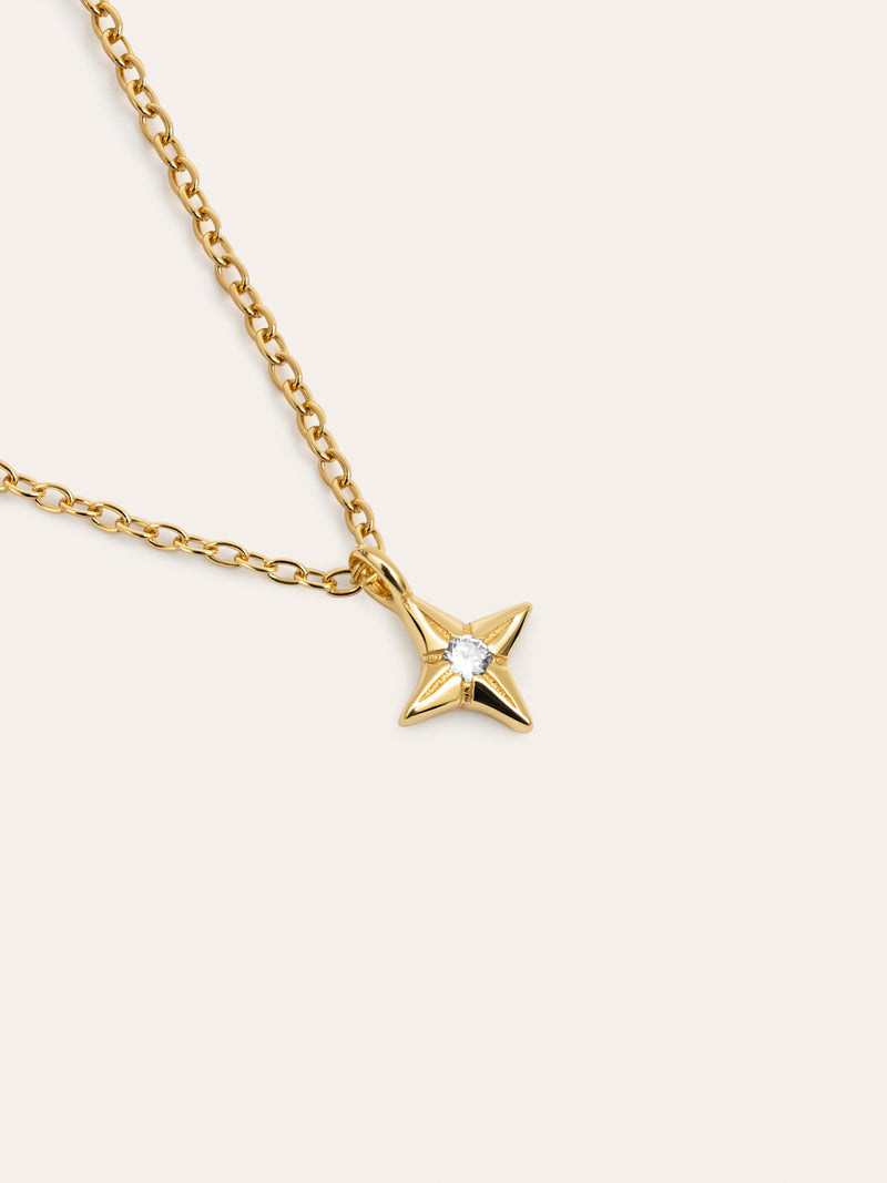 Collana Orion Star Argento Placcato Oro