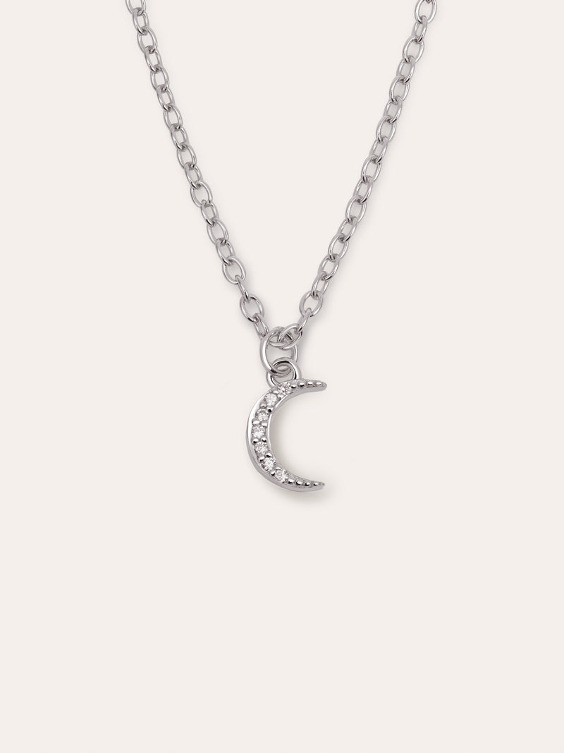 Collana Over the Moon Argento