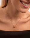 Collar Pebble Family Colors Baño Oro