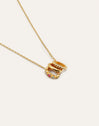 Collar Pebble Family Colors Baño Oro