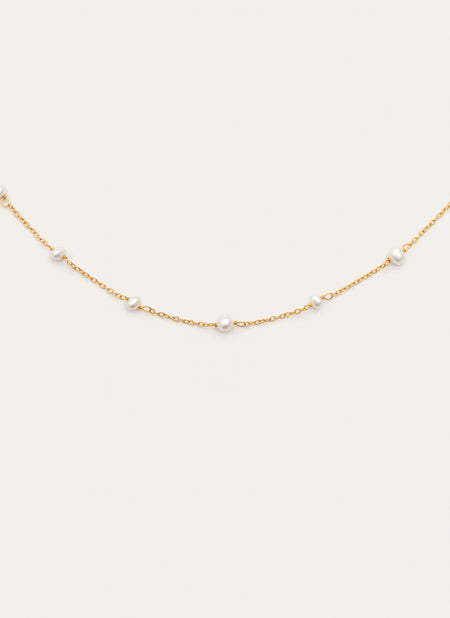 Collier Pearl & Pearls plaqué or
