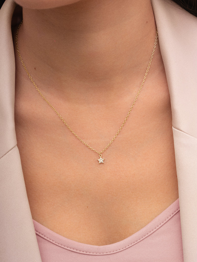 Collana Polaris Star Argento Placcato Oro