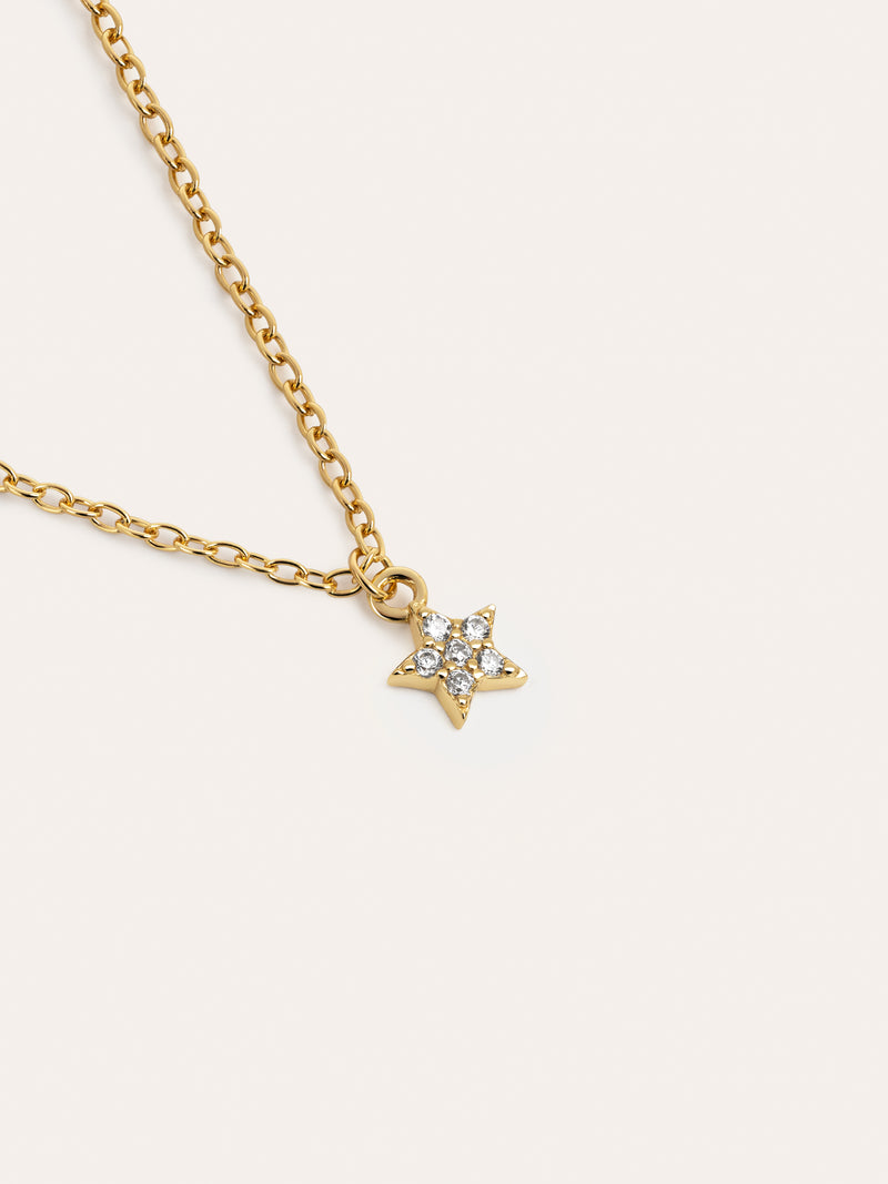 Collana Polaris Star Argento Placcato Oro