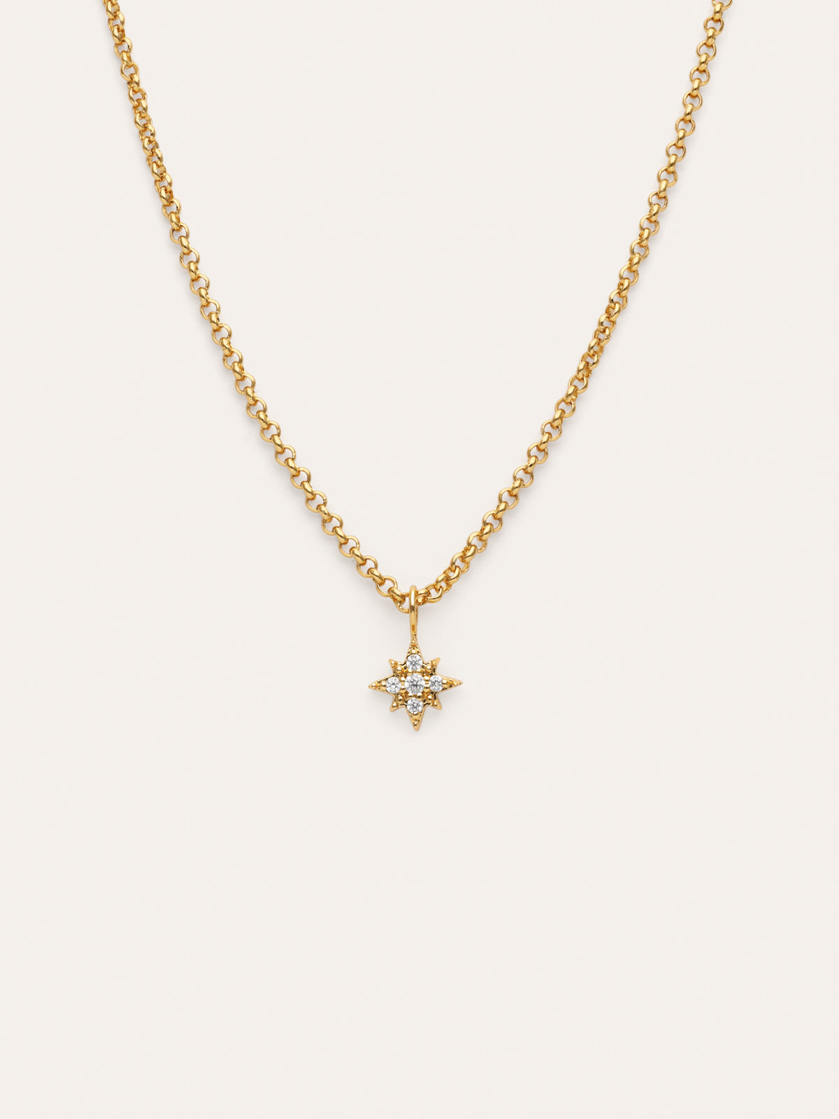Colar Polar Star Banho Ouro