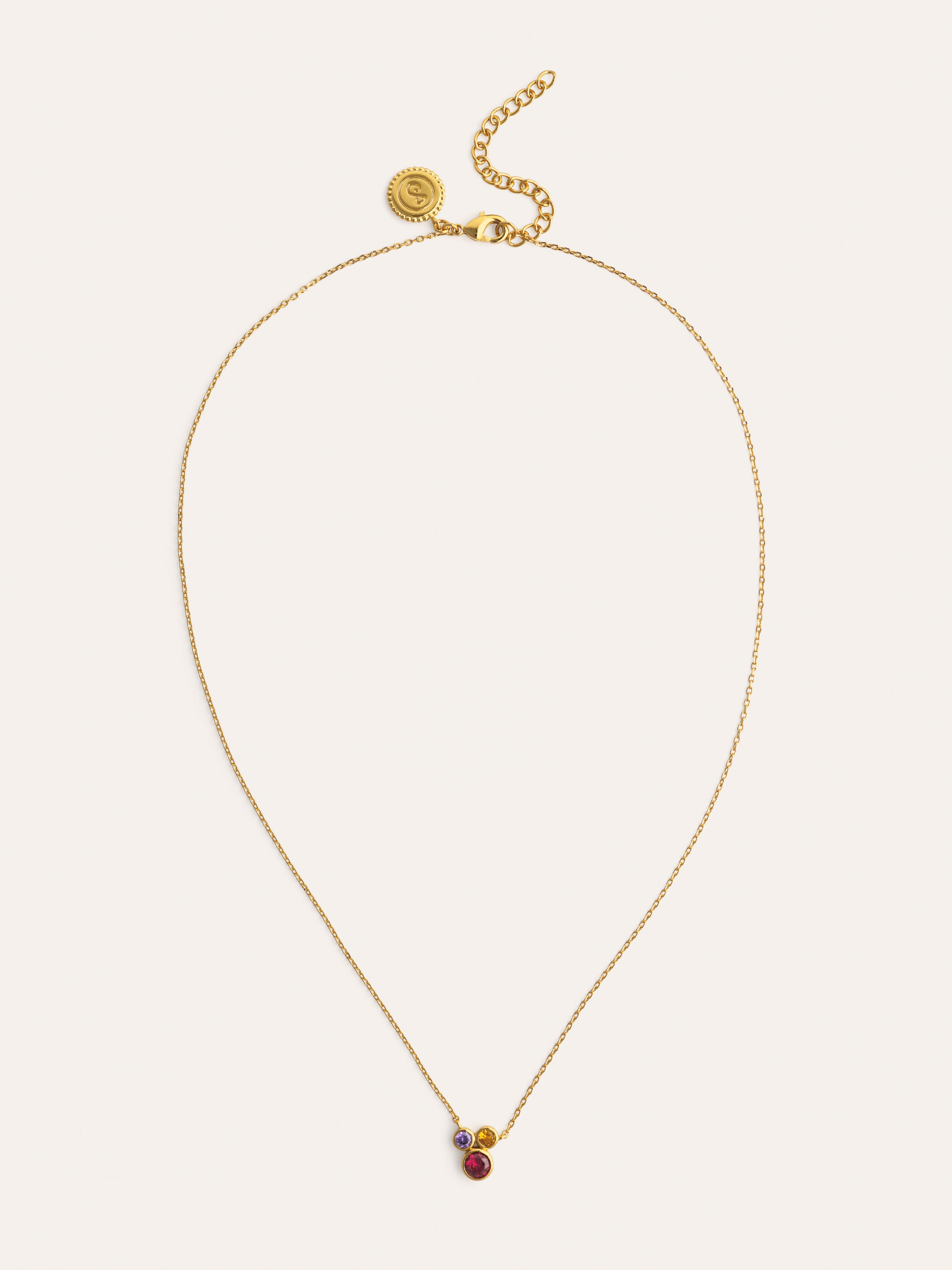 Collar Rainbow Bubbles Baño Oro