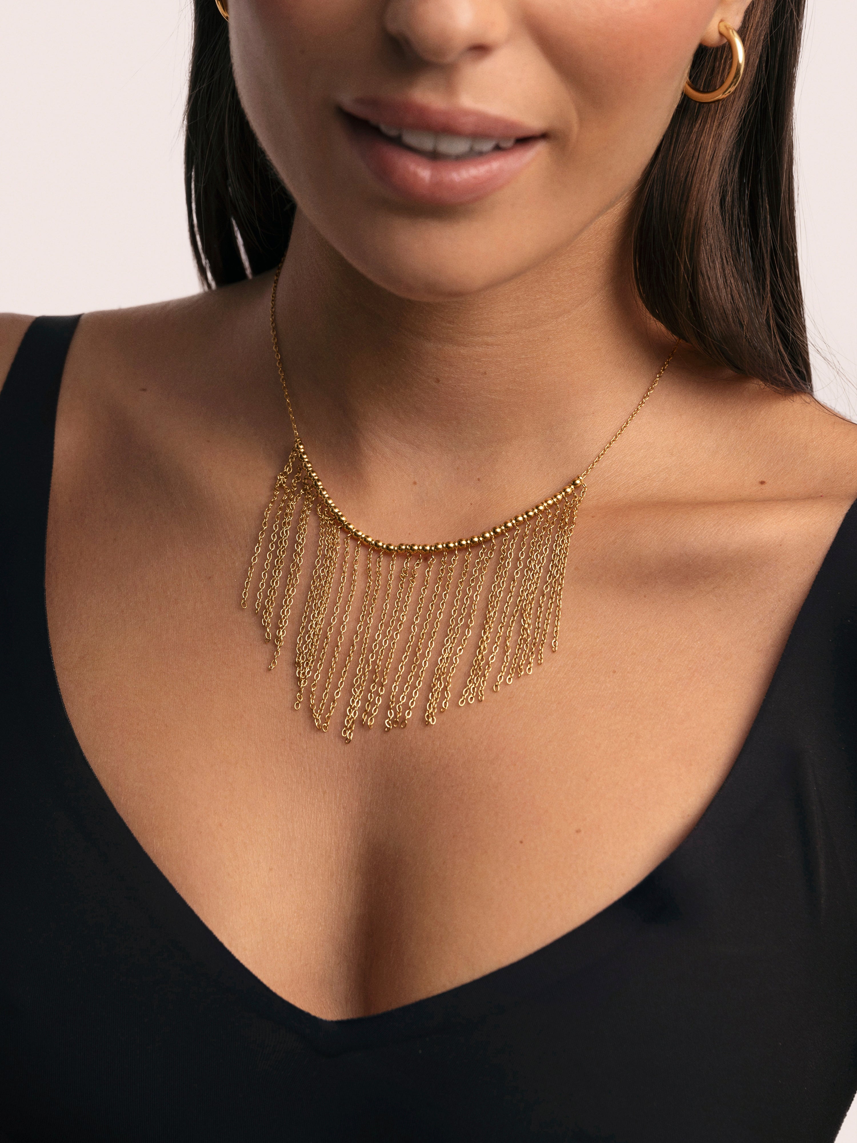 Collar Regina Acero Baño Oro