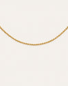 Rosary Necklace Gold-Plated Steel